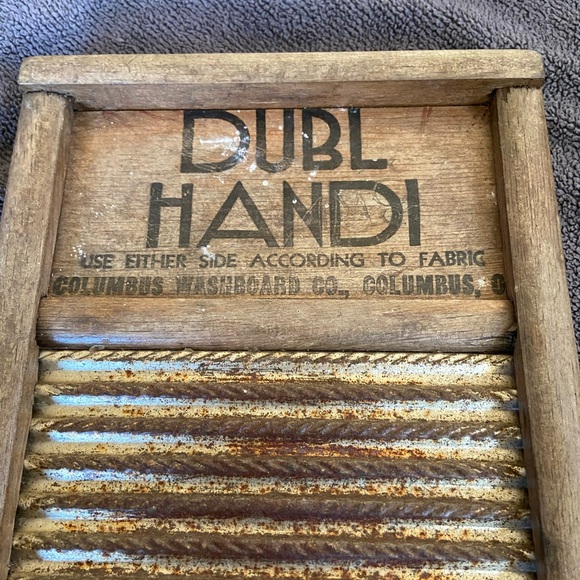 Vintage Wooden washboard by Columbus Wahboard Company - Picture 3 of 6